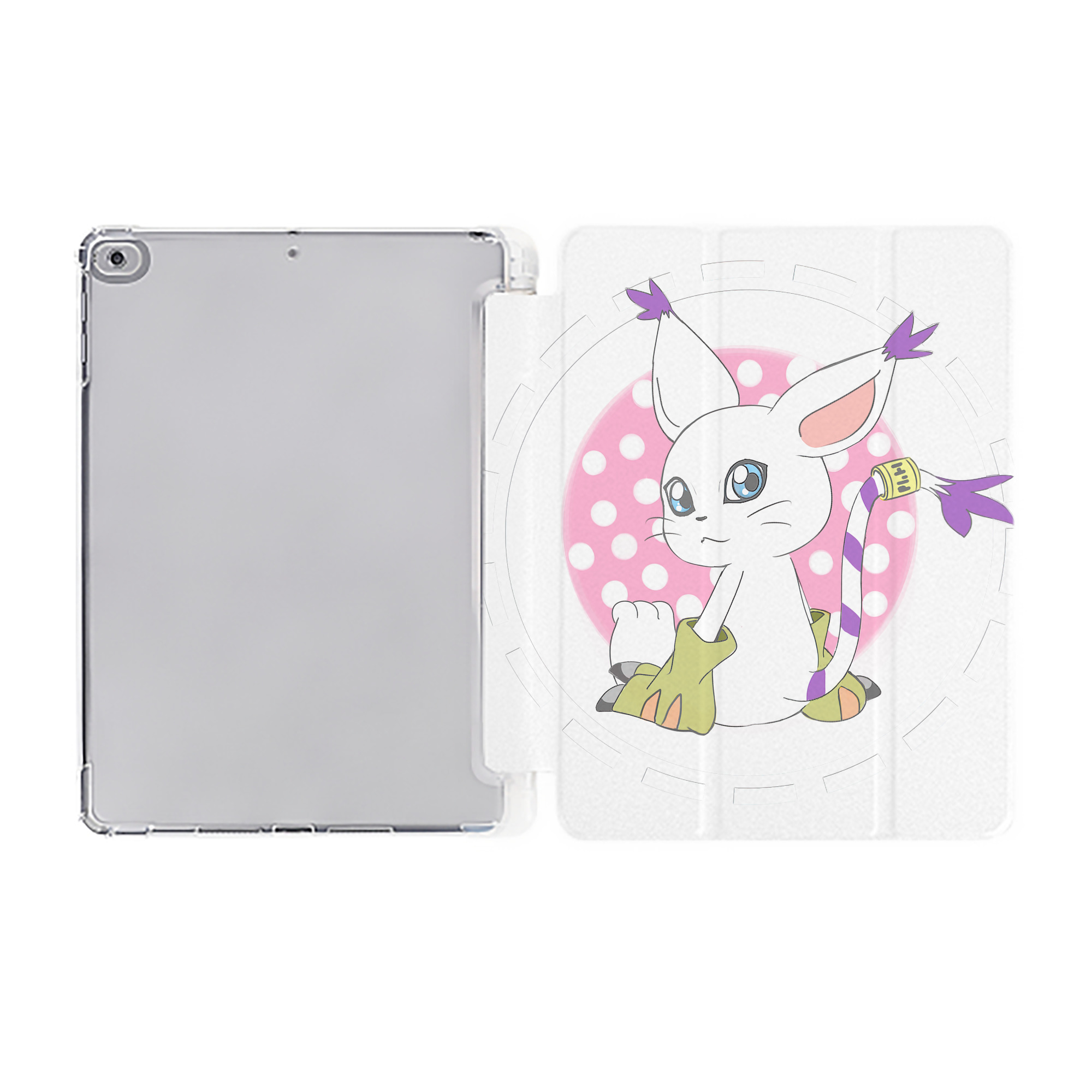 （画像用） Digimon デジタルモンスター/デジモン IPad ケース ペン収納付き 三つ折りスタンド PUレザー×シリコン 対応機種9.5/10.5/10.9インチ